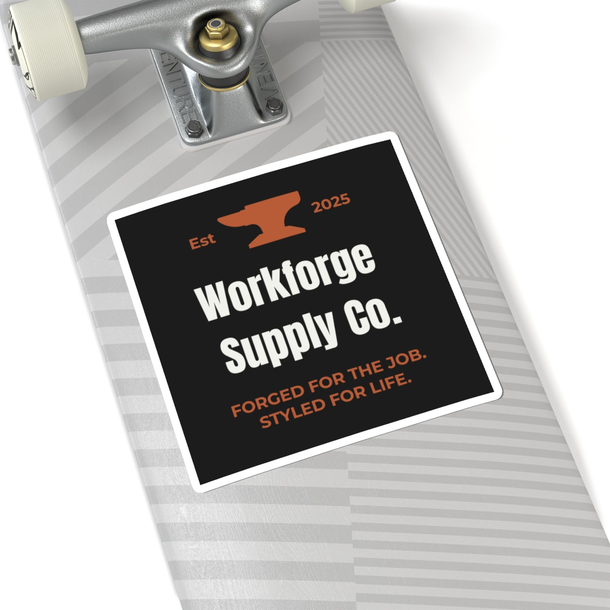 Workforge Supply Co. Sticker – Blue Collar Tradesman Decal | Durable Vinyl Shop Sticker for Toolboxes, Laptops & Gear