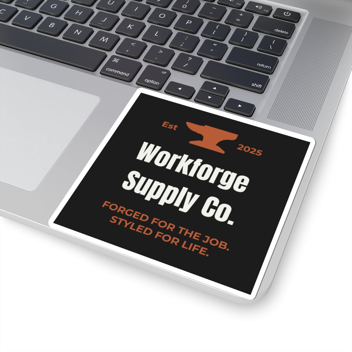 Workforge Supply Co. Sticker – Blue Collar Tradesman Decal | Durable Vinyl Shop Sticker for Toolboxes, Laptops & Gear