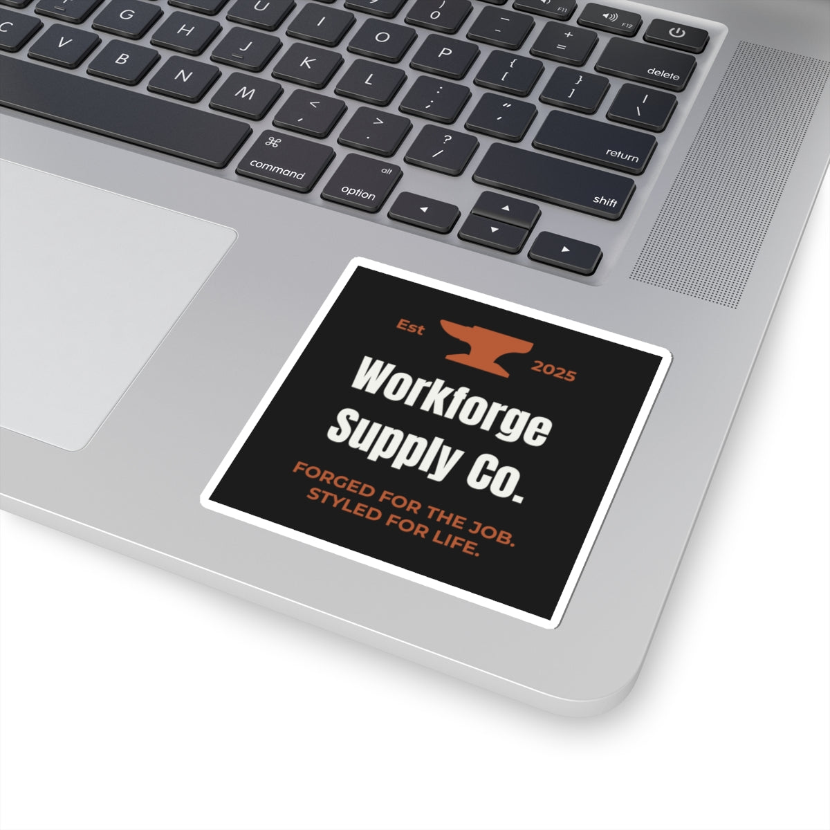 Workforge Supply Co. Sticker – Blue Collar Tradesman Decal | Durable Vinyl Shop Sticker for Toolboxes, Laptops & Gear